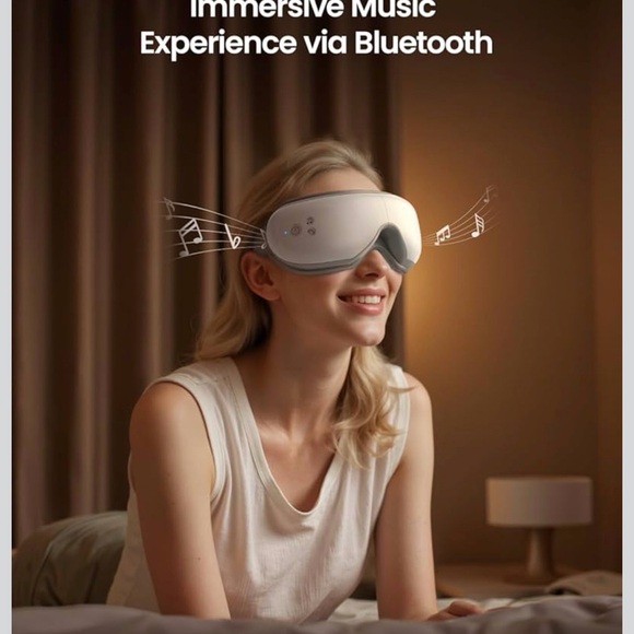 RENPHO Eyeris 1 Eye Massager heat compression Bluetooth with Remote - Picture 10 of 11